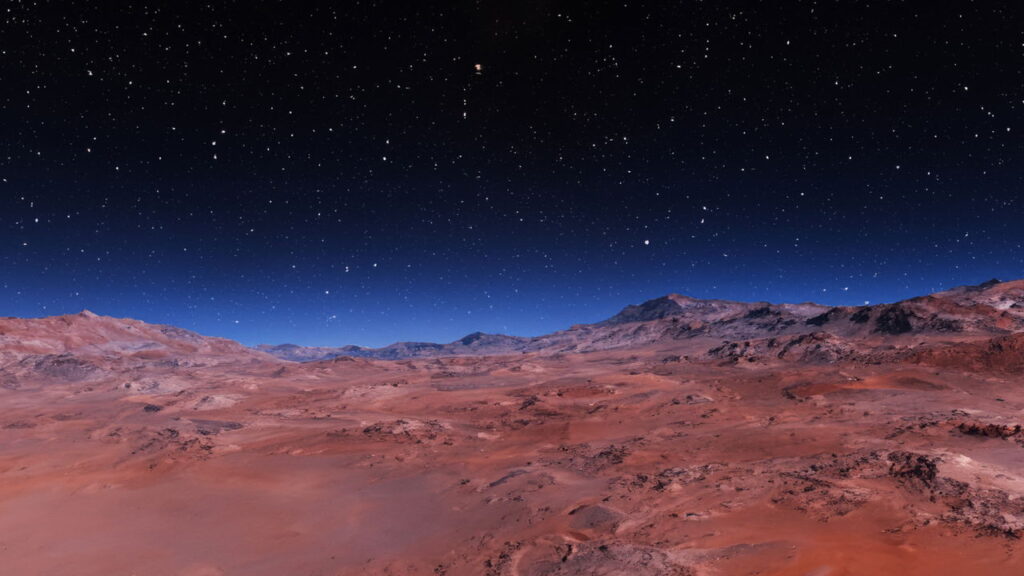 A imagem mais enigmática já registrada no céu de Marte pela NASA