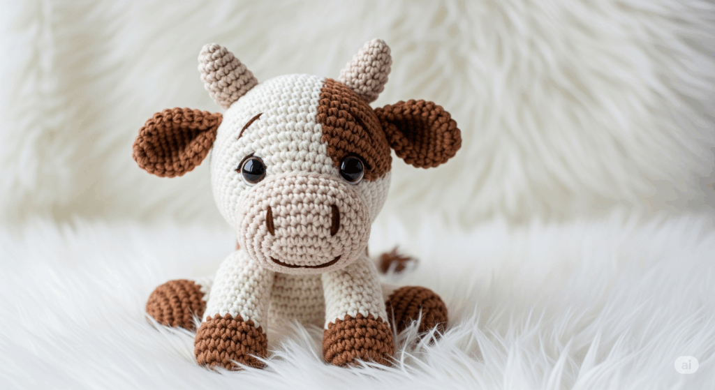 Essa vaquinha encantadora está ganhando o coração das crocheteiras