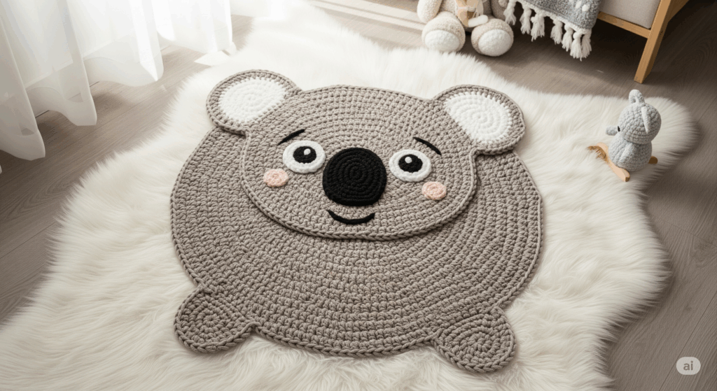 Esse modelo de tapete infantil em crochê virou o novo queridinho da decoração