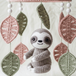 Esse móbile de preguiça está conquistando corações de mães, crocheteiras e artesãs