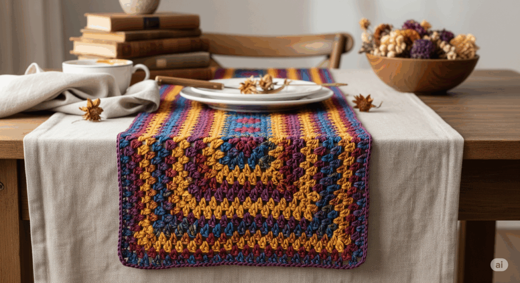 O segredo das crocheteiras para um caminho de mesa de crochê inesquecível