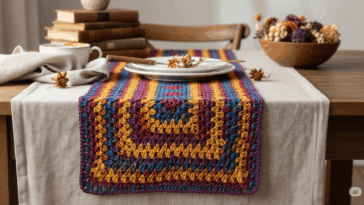 O segredo das crocheteiras para um caminho de mesa de crochê inesquecível