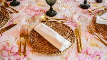 A arte de montar uma mesa posta