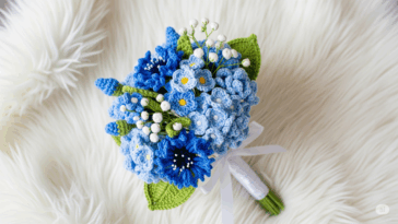 Como fazer um buquê de flores em crochê para um presente único