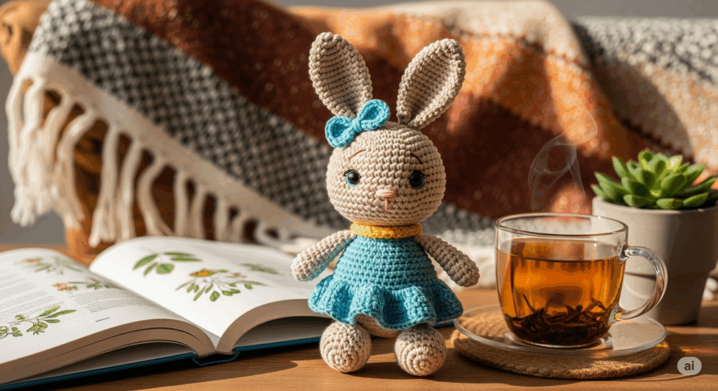 O detalhe que faz o amigurumi de coelho de crochê encantar segundo crocheteiras