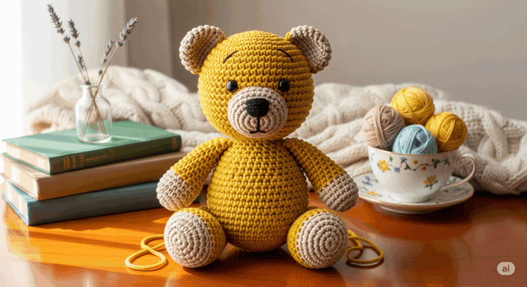 Ursinho de crochê é o amigurumi queridinho das crocheteiras