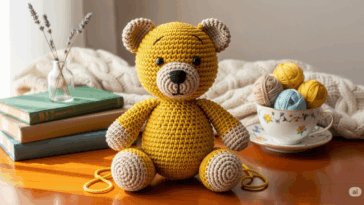 Ursinho de crochê é o amigurumi queridinho das crocheteiras
