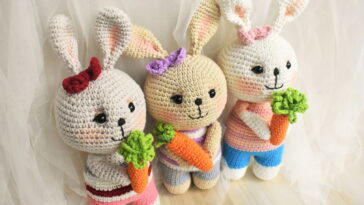 Transforme seu chá de bebê com este charmoso amigurumi de coelhinho em crochê