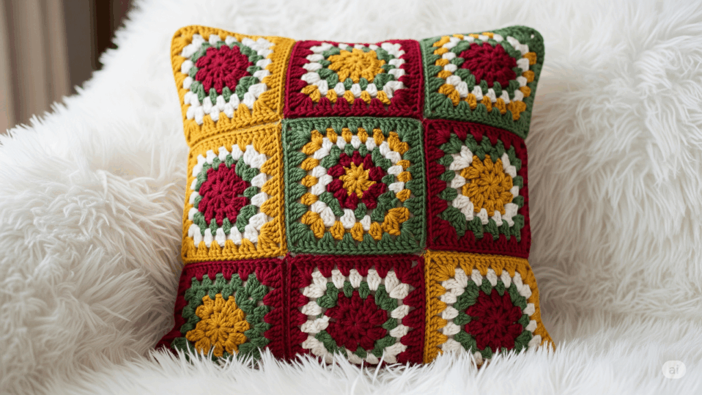 Criando uma almofada de granny square, um guia completo para iniciantes