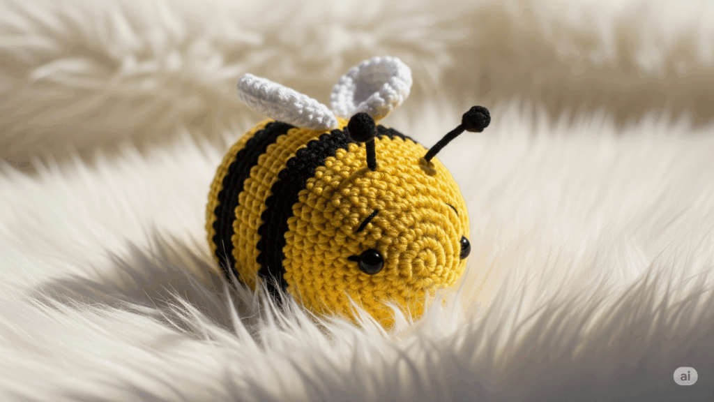 Veja o passo a passo para criar um amigurumi de abelhinha em crochê