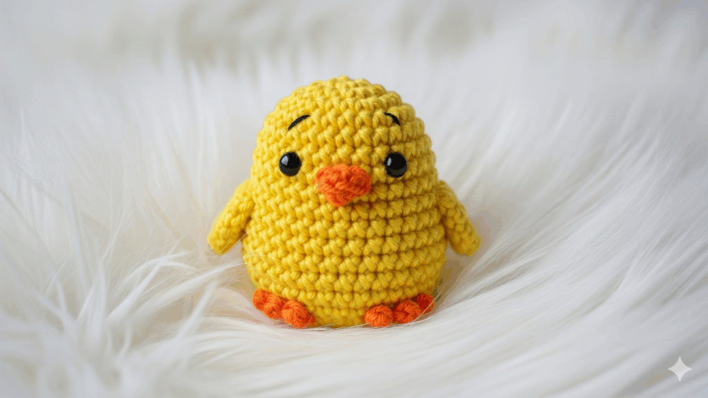 Amigurumi de pintinho em crochê, o guia mais fácil para iniciantes