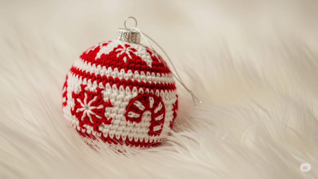 Decoração natalina com amor ao aprender a fazer bolinhas de Natal em crochê