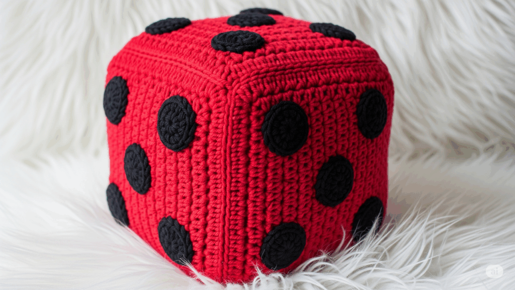 A nova peça queridinha que está conquistando as crocheteiras, conheça a almofada de dado em crochê e veja como fazê-la