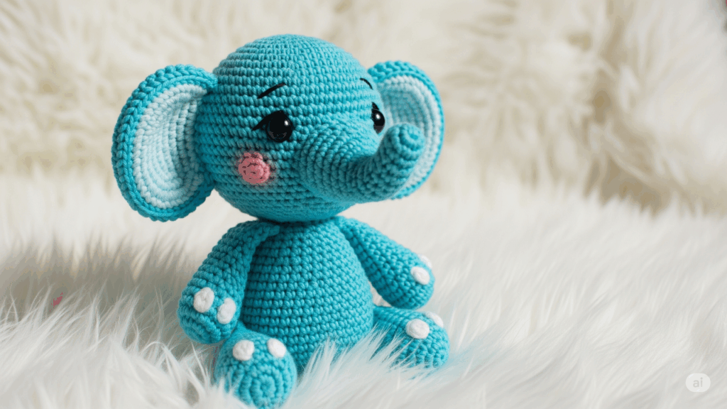 Como fazer o divertido amigurumi de elefante em crochê