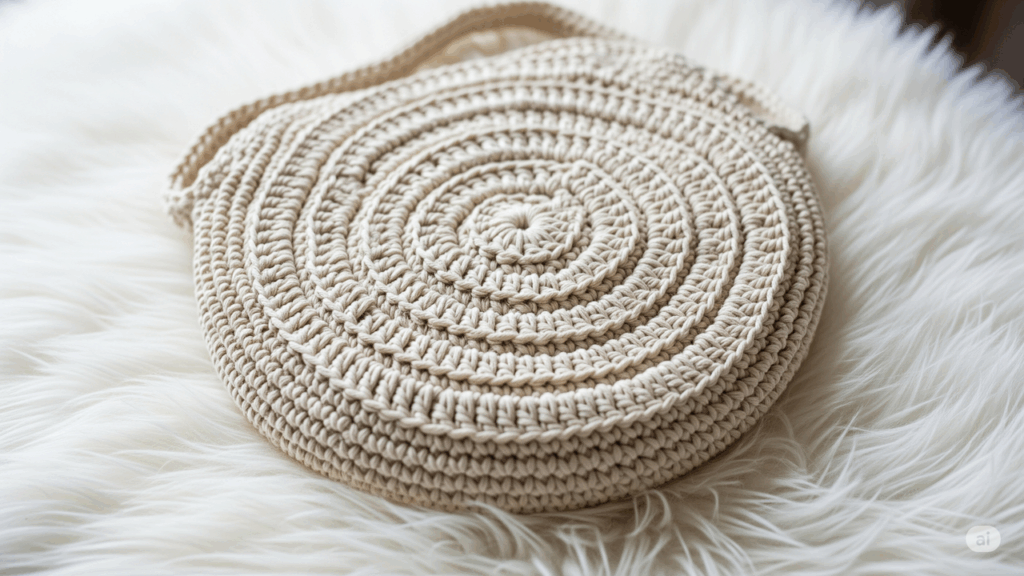 Bolsa em crochê com efeito espiral é a nova tendência entre crocheteiras apaixonadas por artesanato