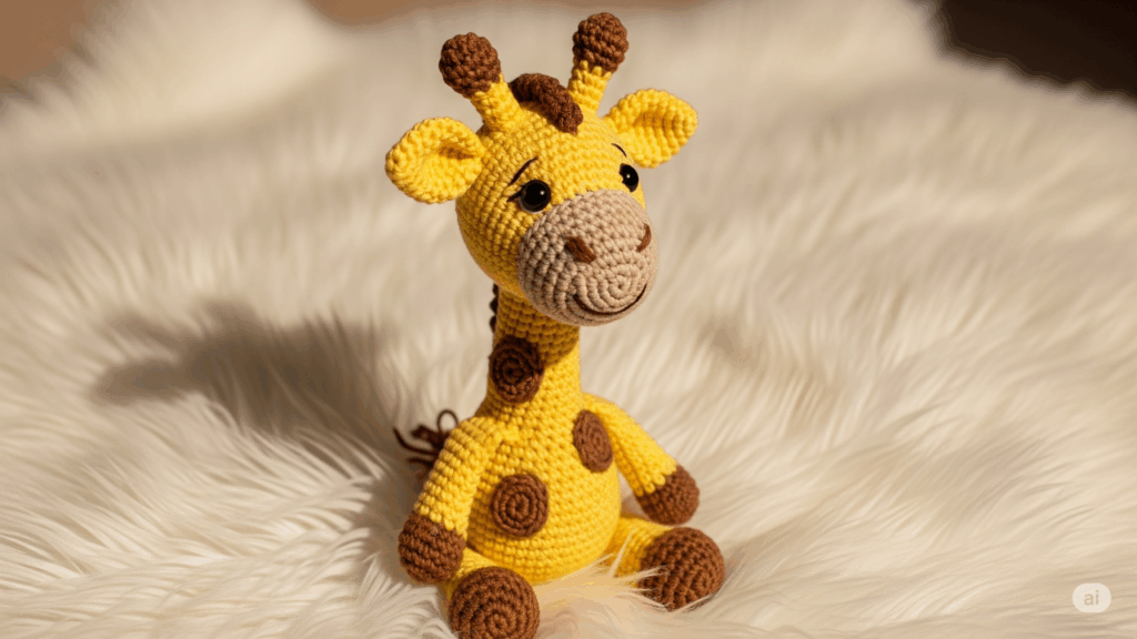 Passo a passo do queridinho amigurumi de girafa em crochê