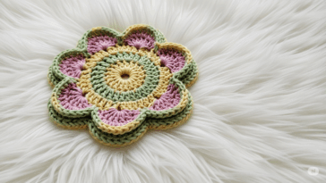 Descanso de copos de flor em crochê, a peça que revolucionará sua decoração artesnal