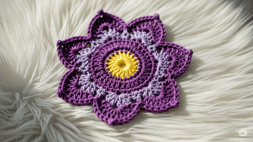 Descanso de copos de flor em crochê, a peça que revolucionará sua decoração artesnal