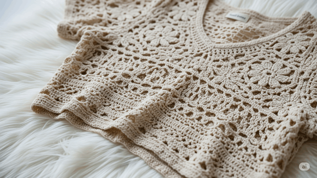 Veja por que o top vazado em crochê virou febre entre artesãs e crocheteiras