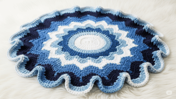 Aprenda a confecção, finalização e conservação do tapete redondo de crochê mais elegante