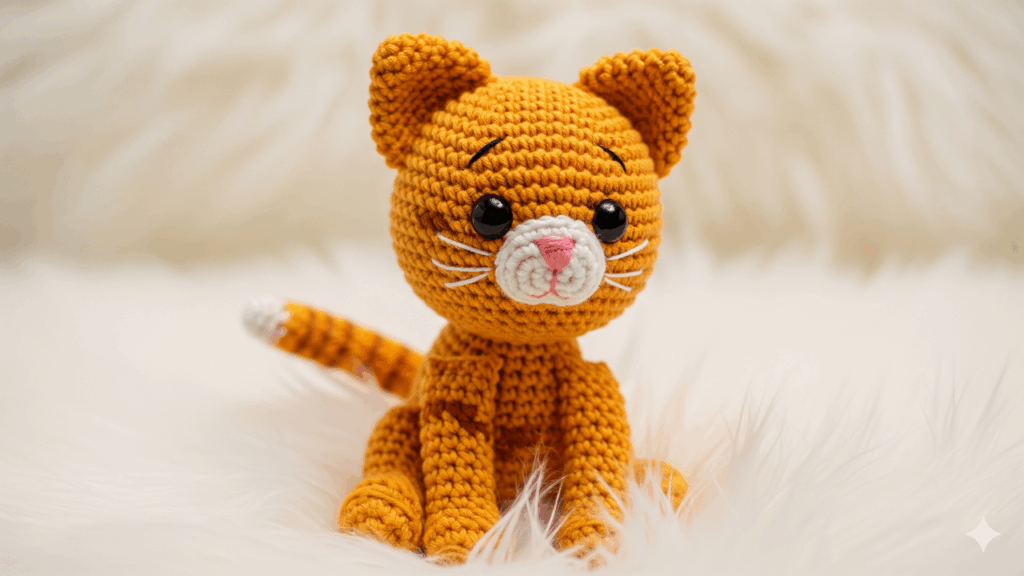 Esse amigurumi de gato em crochê vai derreter corações