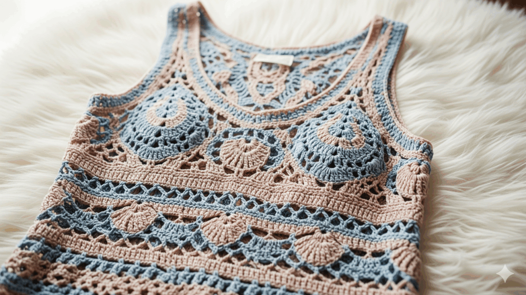 Essa regata de crochê virou o xodó das crocheteiras praianas