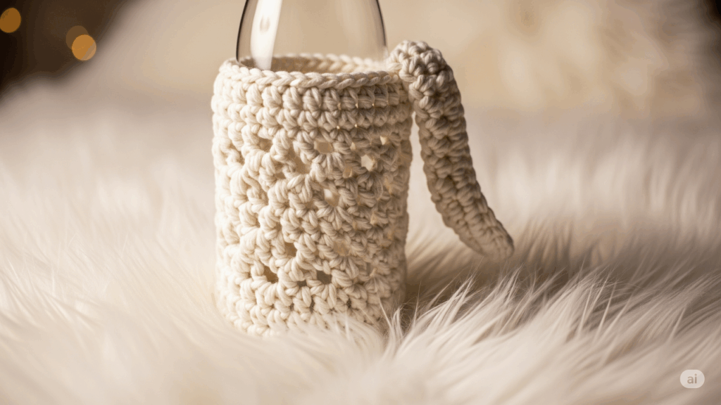 Como fazer o suporte para garrafa em crochê com alça reforçada que conquistou as crocheteiras