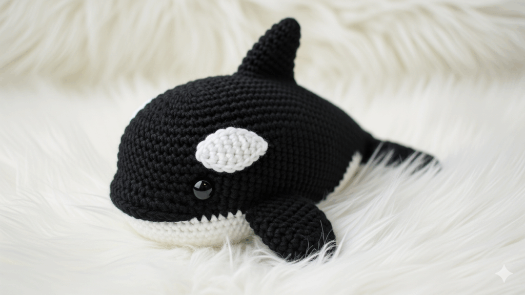 O amigurumi de orca em crochê que vai encantar sua coleção