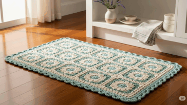 Esses truques deixam o tapete de crochê na cozinha firme, bonito e sem embabadar