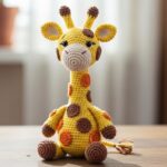 Amigurumi de girafa em crochê para encantar com delicadeza