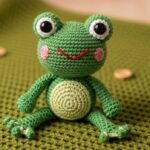Amigurumi de sapinho em crochê para alegrar com fofura