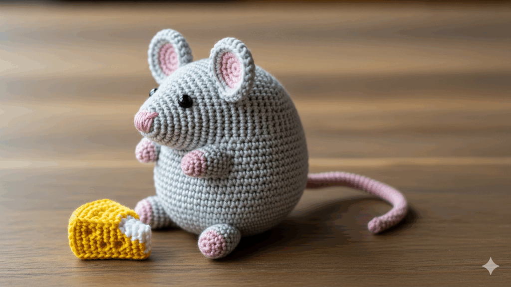 O amigurumi de ratinho mais adorável que você vai fazer esse ano