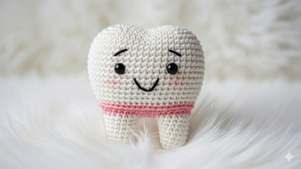 O segredo para criar um amigurumi de dente perfeito em crochê