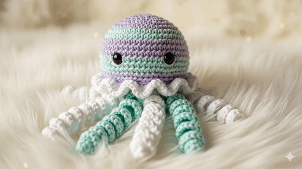 Esse amigurumi de água viva virou o xodó das artesãs e crocheteiras