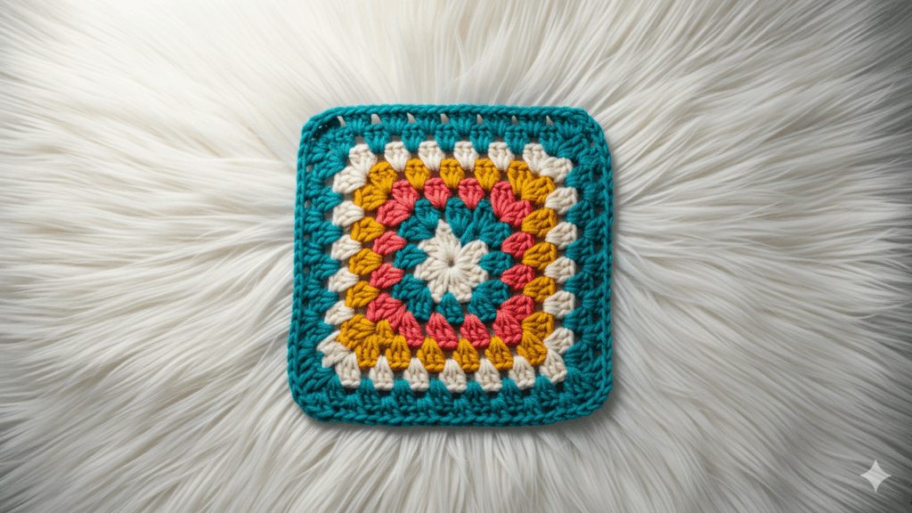 Como fazer peça de parede de granny square em crochê com montagem firme e estilosa