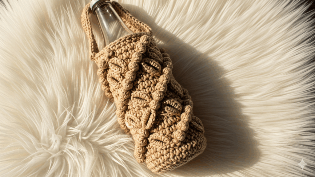 Como crochetar um porta garrafas resistente e sustentável