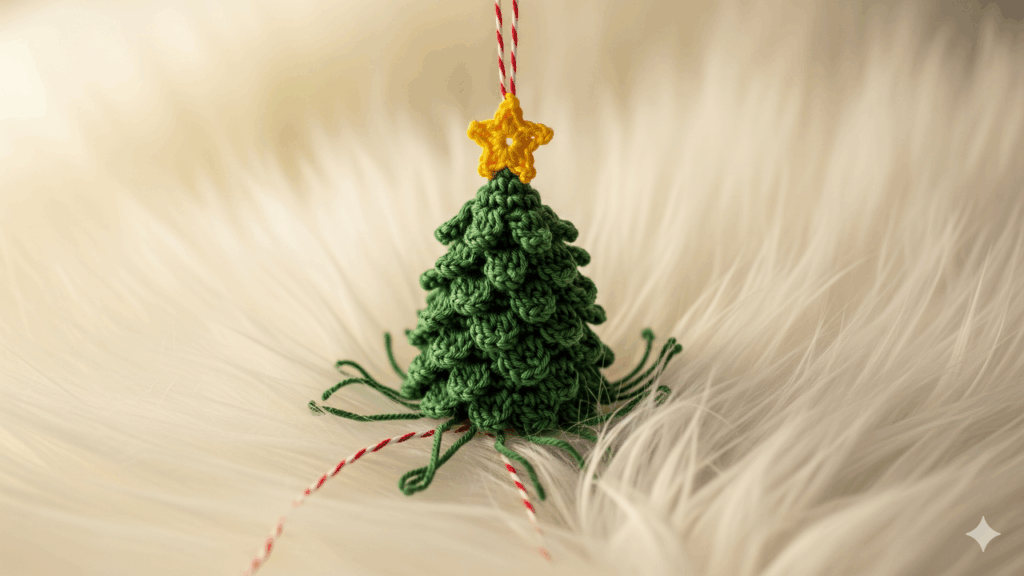 O enfeite de Natal mais fácil e lindo de fazer em crochê