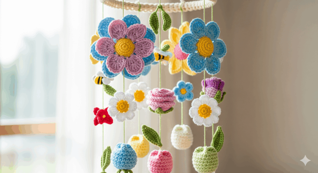 Essa decoração de crochê está encantando mamães que amam peças feitas à mão