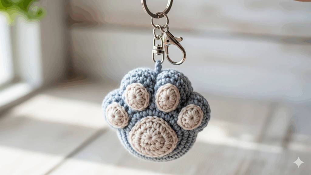 Esse chaveiro de crochê encantou crocheteiras e amantes de gatos em todo lugar