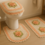 O modelo queridinho entre crocheteiras que está deixando os banheiros muito mais estilosos e delicados