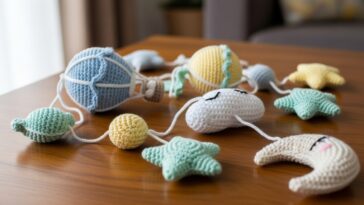 Móbile de crochê feito à mão é tendência na decoração e você pode fazer o seu