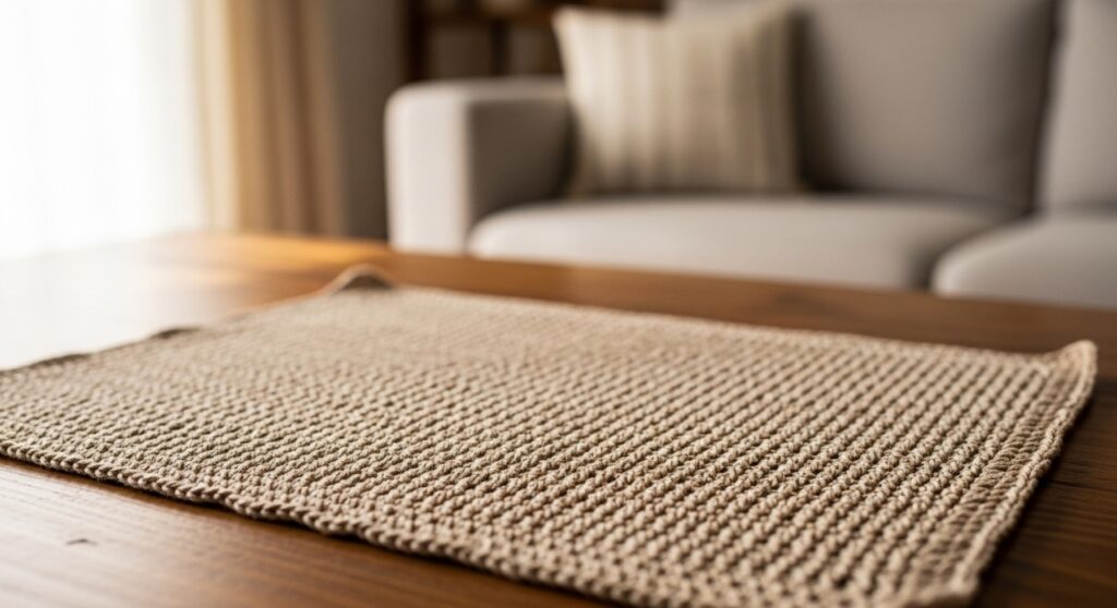 Um charme artesanal que valoriza sua mesa com beleza e praticidade