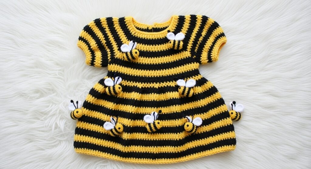 O vestido infantil que virou xodó entre as mães e crocheteiras
