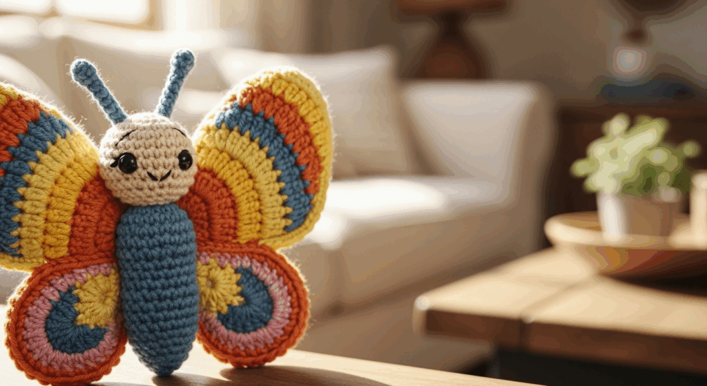 A borboleta de crochê que vai deixar sua decoração mais doce e criativa