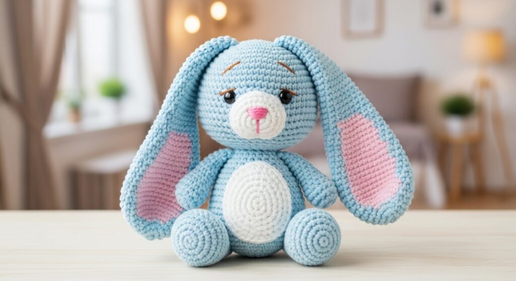 Amigurumi de coelhinho fofinho para presentear com ternura