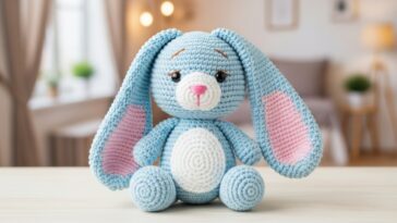 Amigurumi de coelhinho fofinho para presentear com ternura