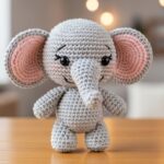 O amigurumi de elefante mais fofo para decorar ou presentear