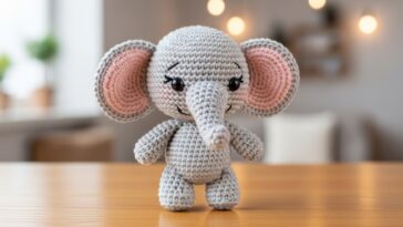 O amigurumi de elefante mais fofo para decorar ou presentear