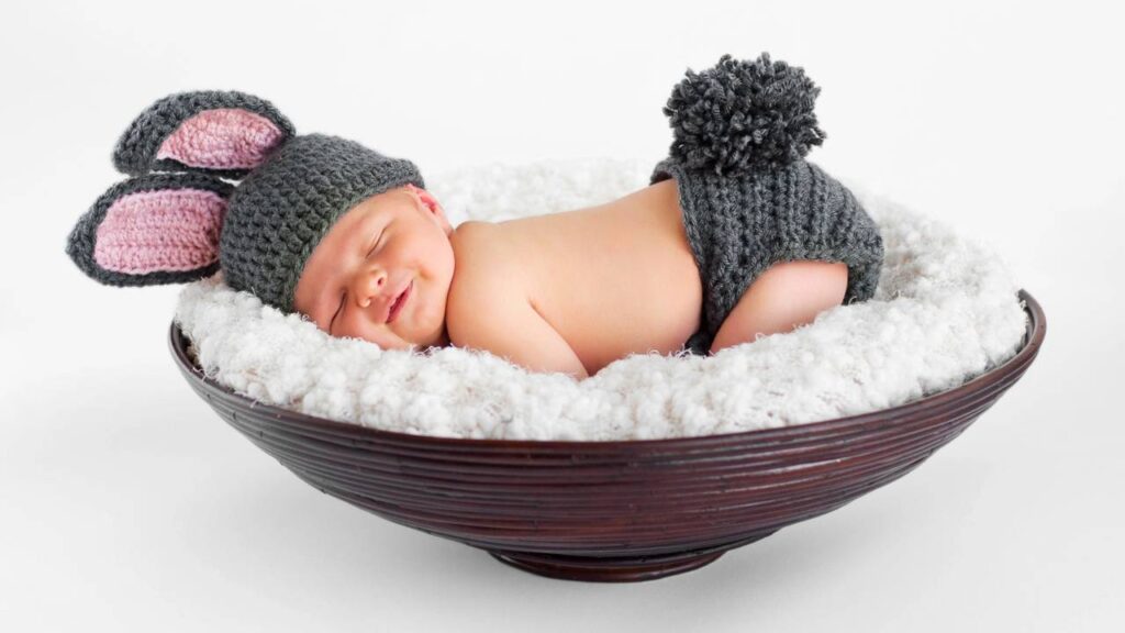 Esse kit de crochê com orelhinhas encantou quem ama peças infantis feitas à mão