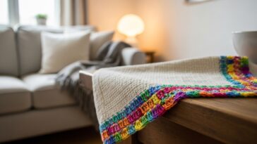 O detalhe de crochê que transforma qualquer pano de prato em obra de arte